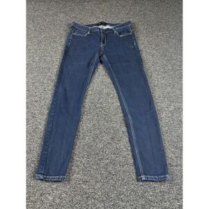 Hype Jeans Womens Size 13 Dark Wash Skinny Jeans Stretch Mid Rise Slim Fit